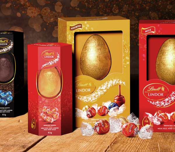 Lindt Australia packaging design